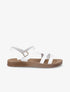 Nu-pieds en simili - Blanc - 1