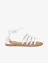 Nu-pieds en simili style spartiates - Blanc - 1