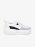 Sneakers en simili à plateforme - Bleu ciel - 1