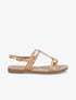 Nu-pieds effet croco - Beige - 1