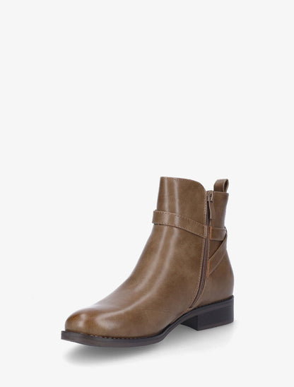 Bottines à boucle - Taupe - 3