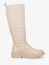 Bottes bi-matière matelassées - Beige - 1