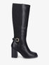 Bottes à talon élastiquée - Noir - 1