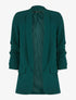 Blazer à manches plissées - Vert - 1