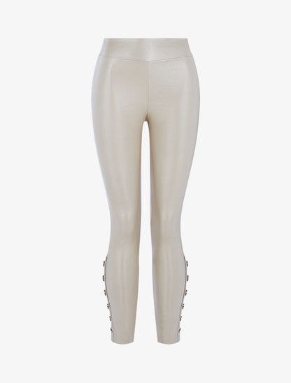 Tregging effet enduit - Beige - 1