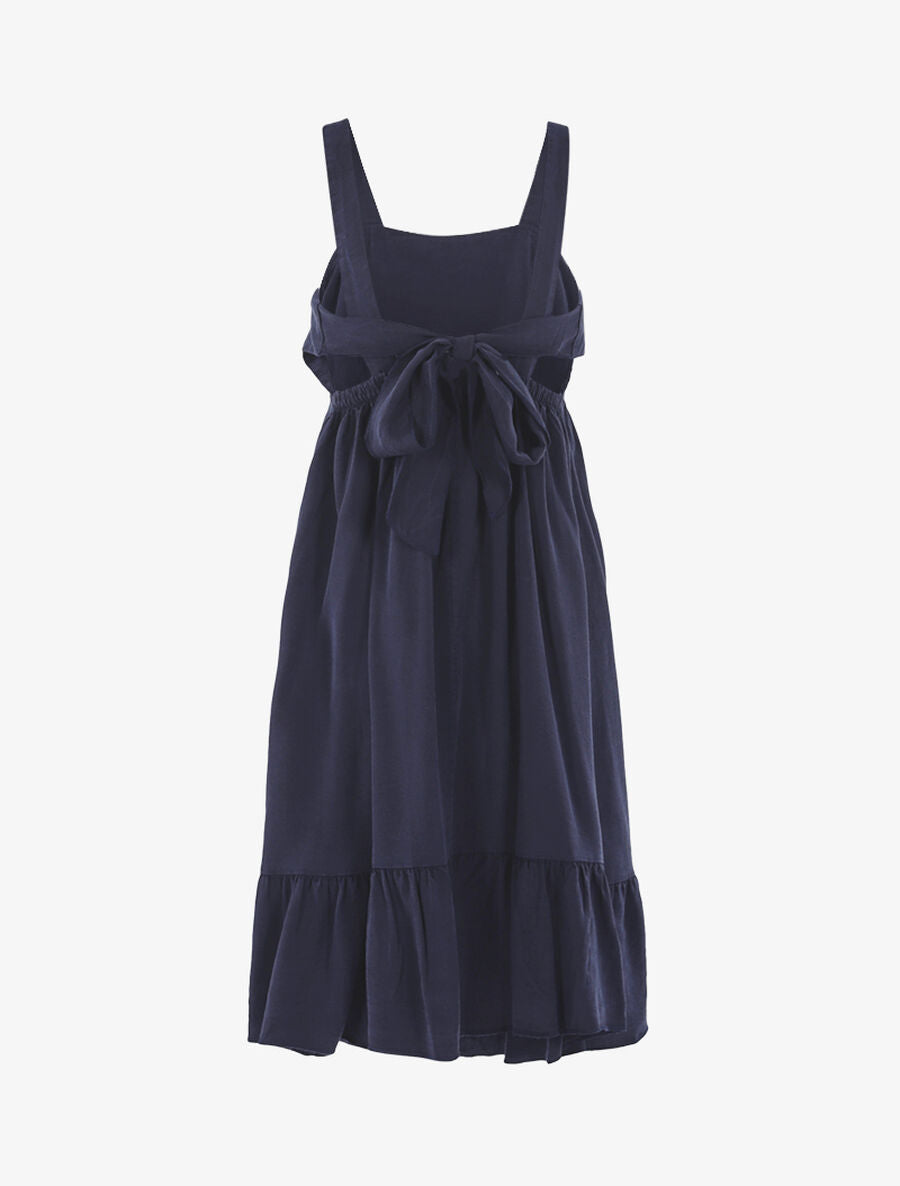 Robe à bord volanté - Marine - 2
