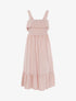 Robe à bord volanté - Rose - 1