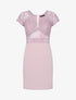 Robe fourreau à buste ajourée - Rose - 1