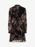 Robe à imprimé cachemire floral - Noir - 1
