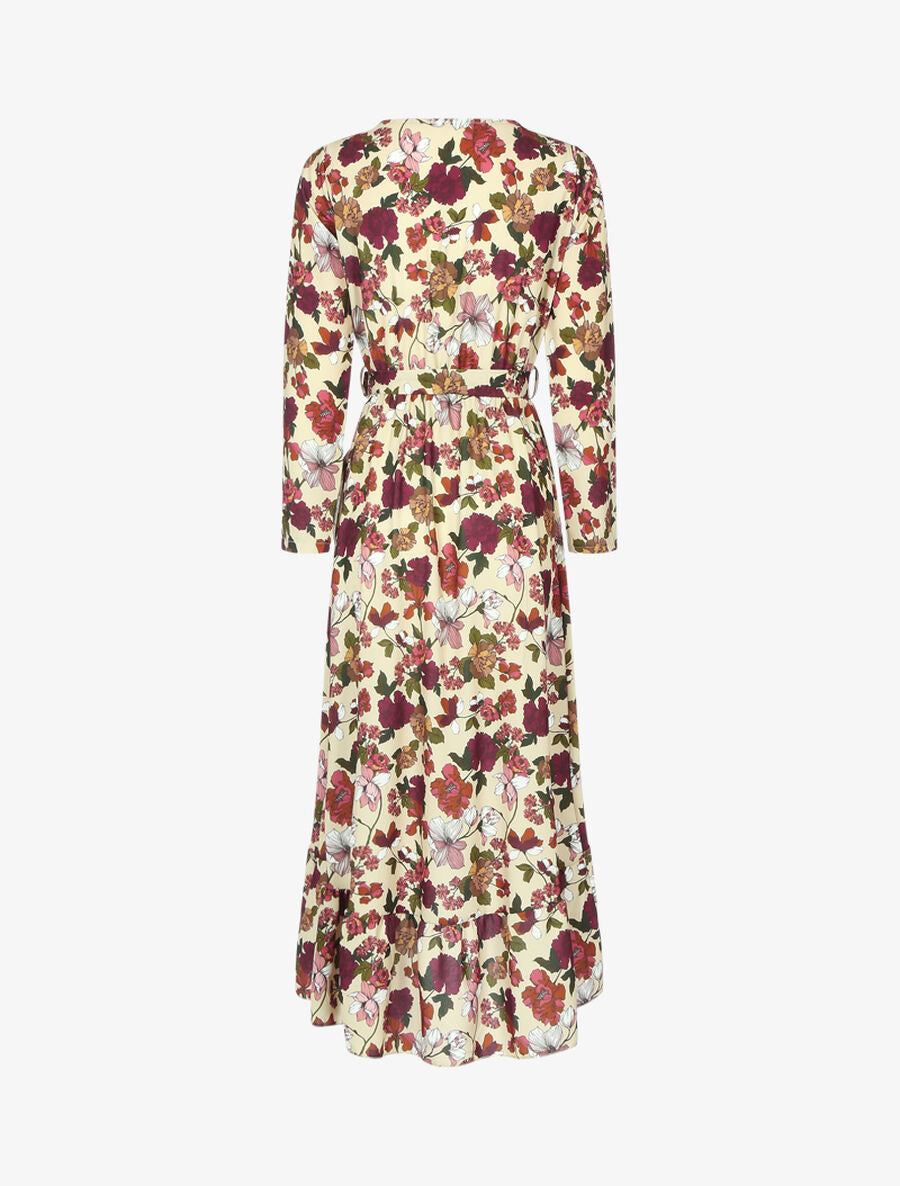 Robe volantée à imprimé fleurs d&