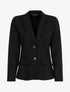 Veste droite à col cranté - Noir - 1