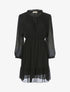 Robe à bords volantés - Noir - 1
