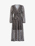 Robe longue à imprimé fleuri - Noir - 1