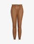 Pantalon carotte en simili - Camel - 1