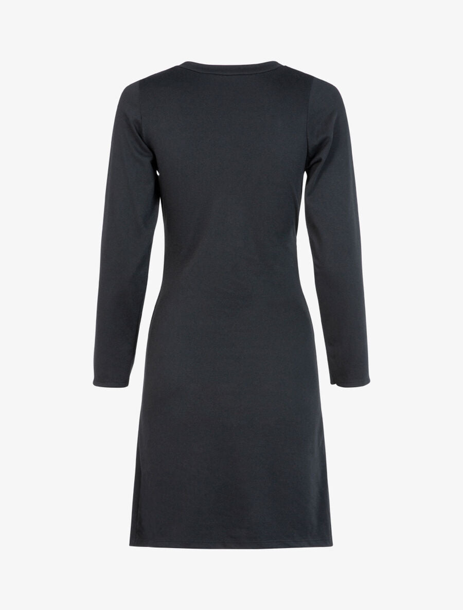 Robe à bandes croisées à la taille - Noir - 2