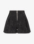 Short taille haute en velours côtelée - Noir - 1