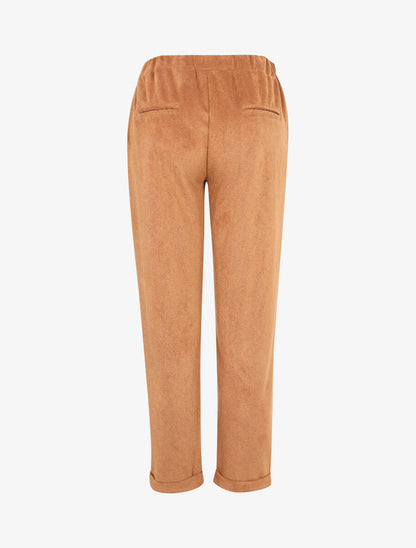 Pantalon coupe carotte - Camel - 2