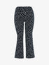 Pantacourt bootcut à pois - Noir - 1