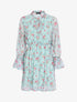 Robe patineuse à imprimé roses - Vert d&