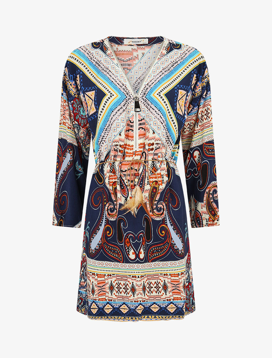 Robe tunique spirit - Marine - 1