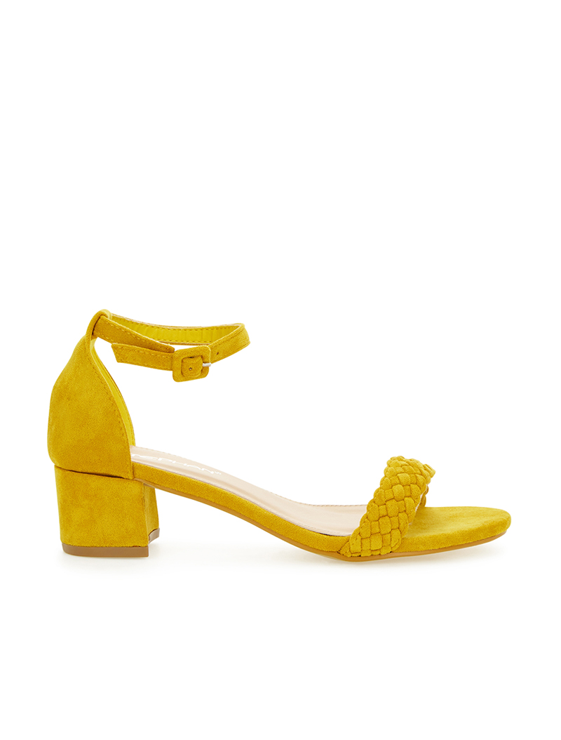 sandales style babies ouvertes - jaune - femme -
