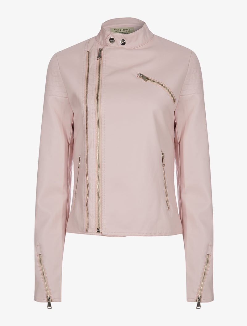 perfecto double zips - rose p��le - femme -