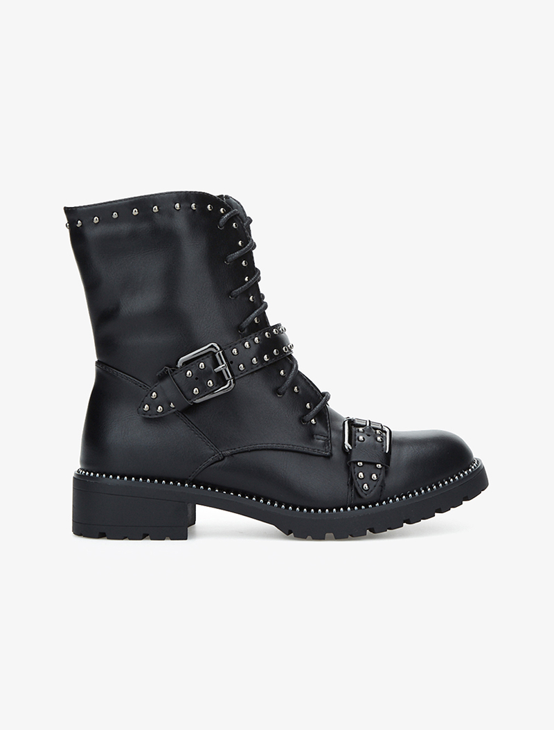 boots orn��e de billes - noir - femme -