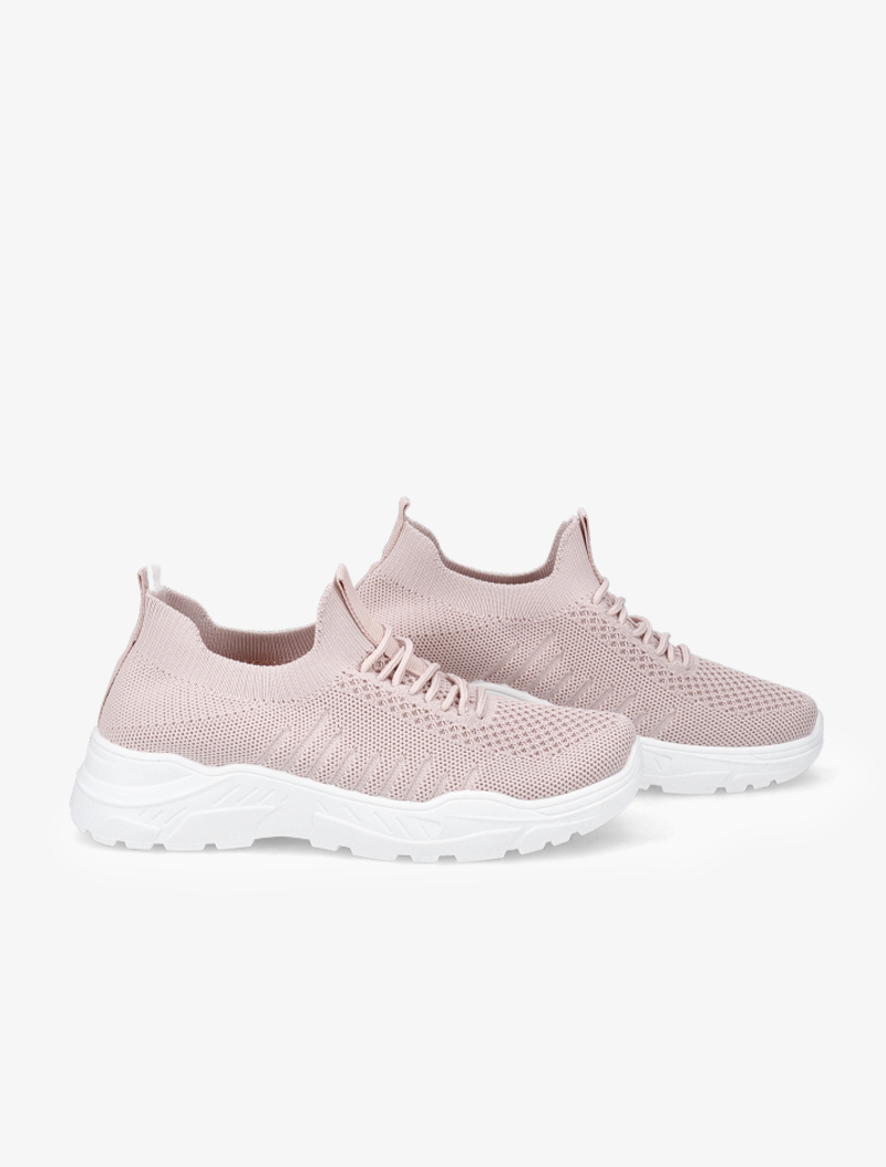 sneakers en mesh - rose - femme -
