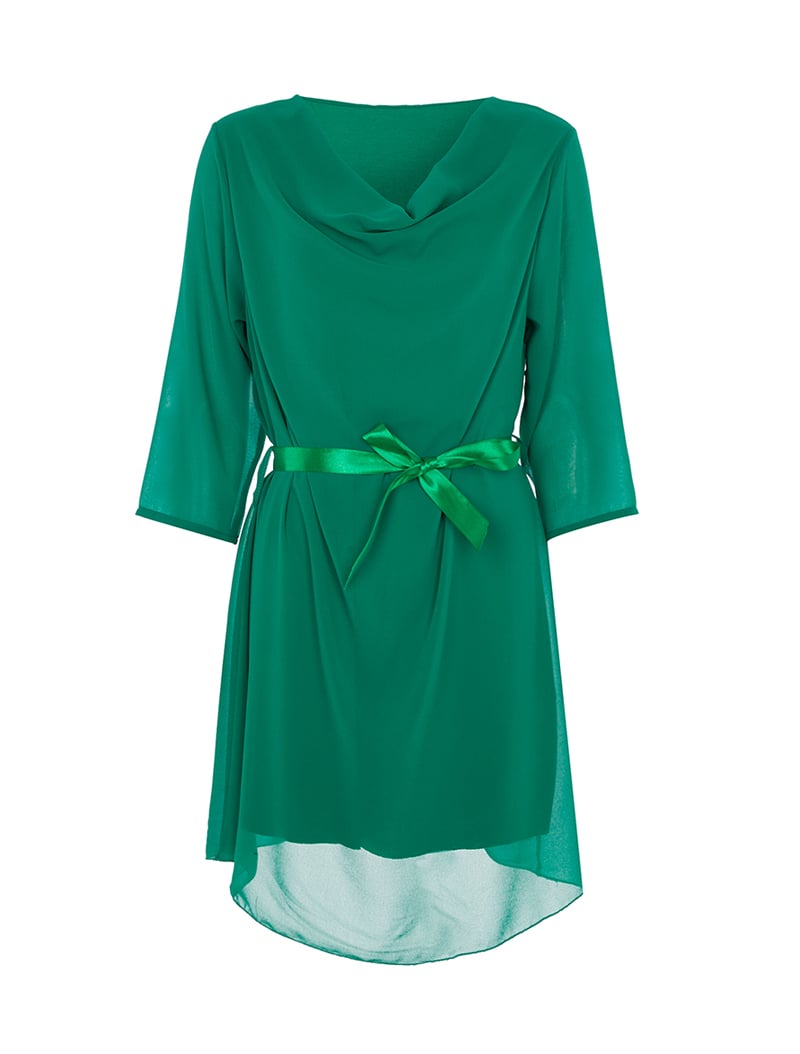 robe b��nitier en voile - vert - femme -