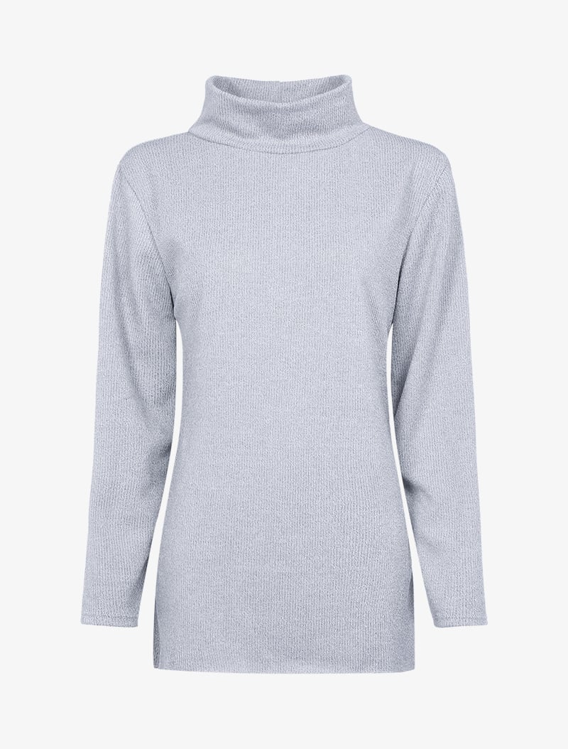 pull oversize c��tel��  - gris clair chin�� - femme -
