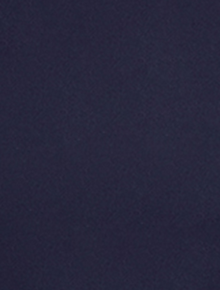 Robe drapée à empiècement dentelle - bleu marine