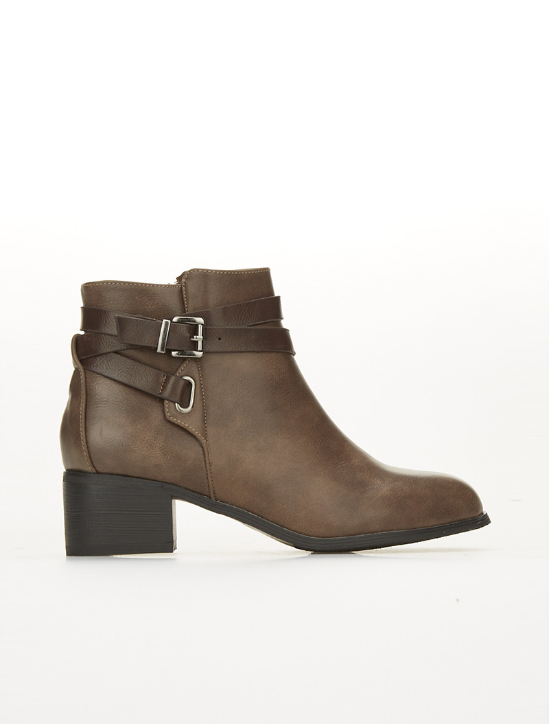 boots lani��res marron - taupe - femme -