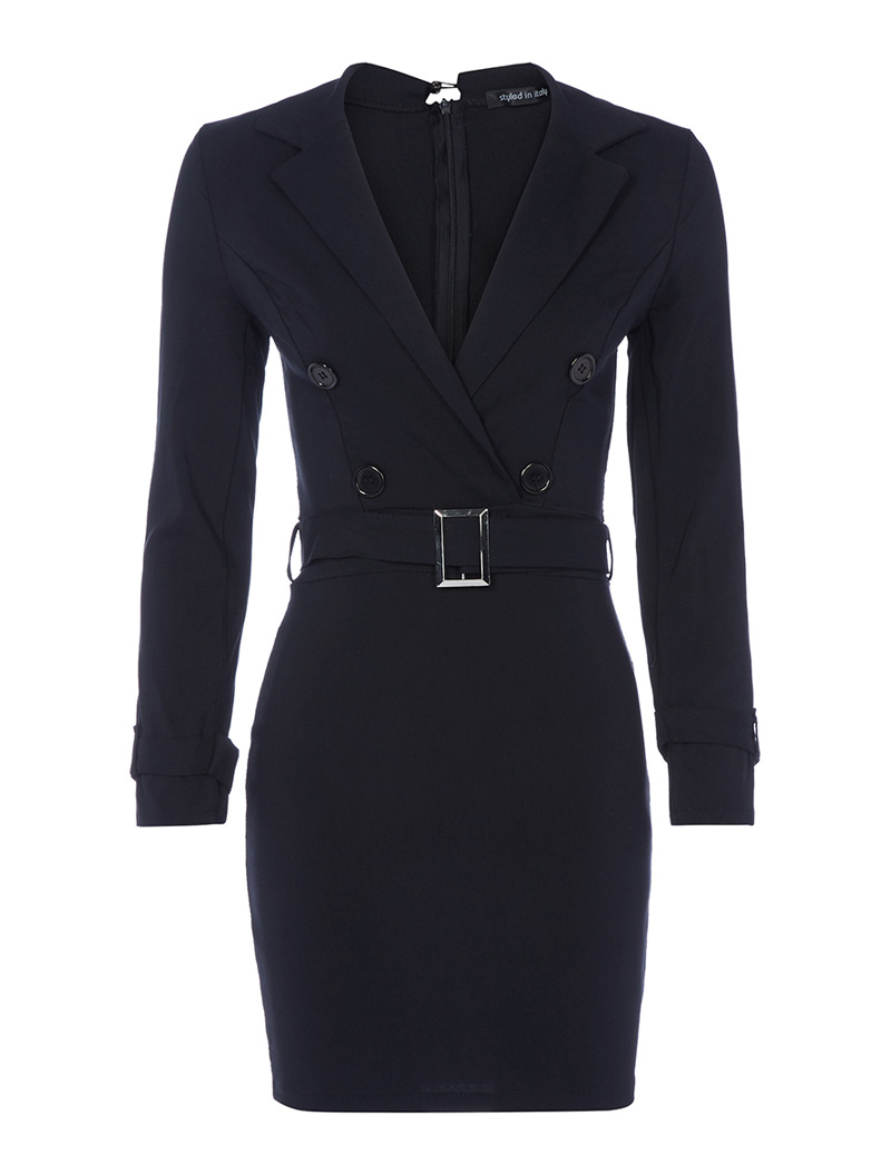 robe inspiration trench coat - noir - femme -
