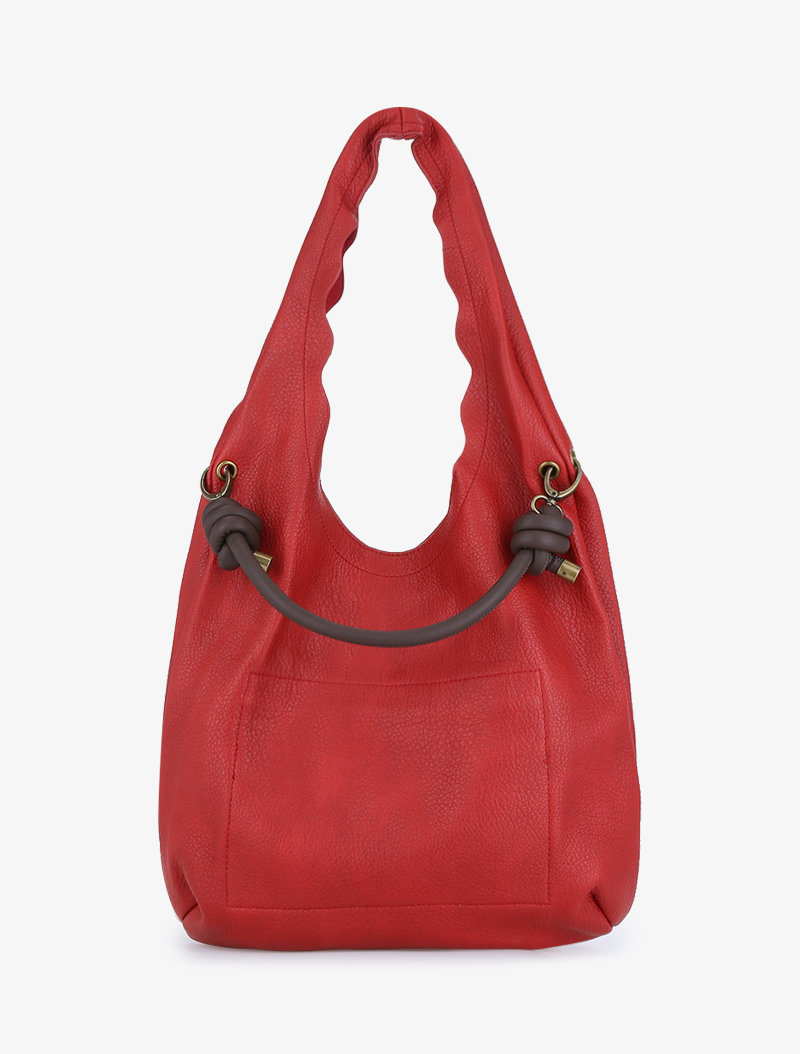 sac cabas bernadette - rouge - femme -