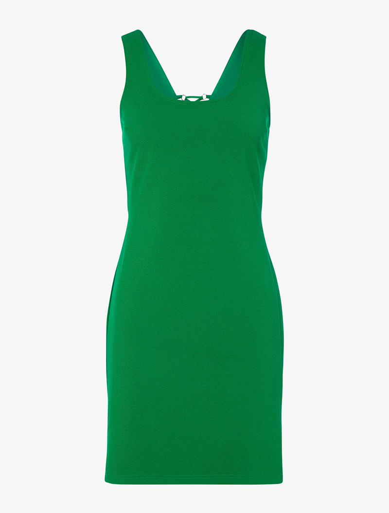 robe dos nu et corsage - vert - femme -