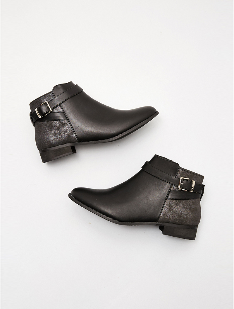 boots dos iris�� - noir - femme -