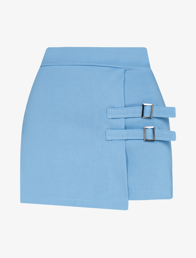 short style jupe culotte - bleu ciel - femme -