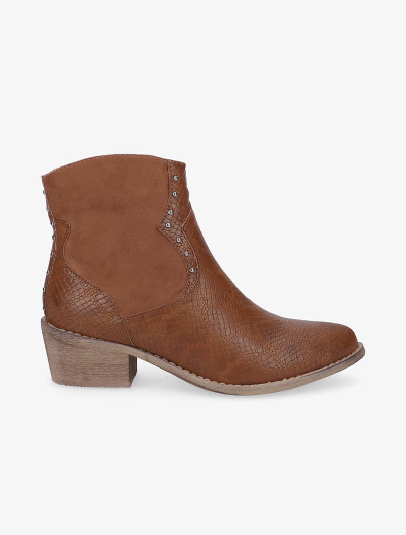 boots basses style santiags - camel - femme -