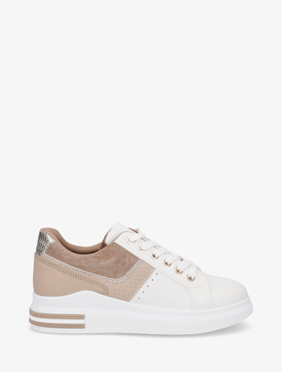 sneakers �� contrefort python - femme -