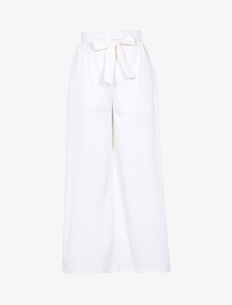 pantalon fluide coupe loose - blanc - femme -