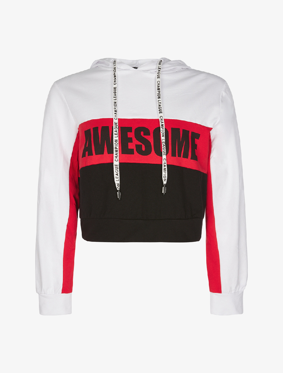 sweat crop awesome - rouge - femme -