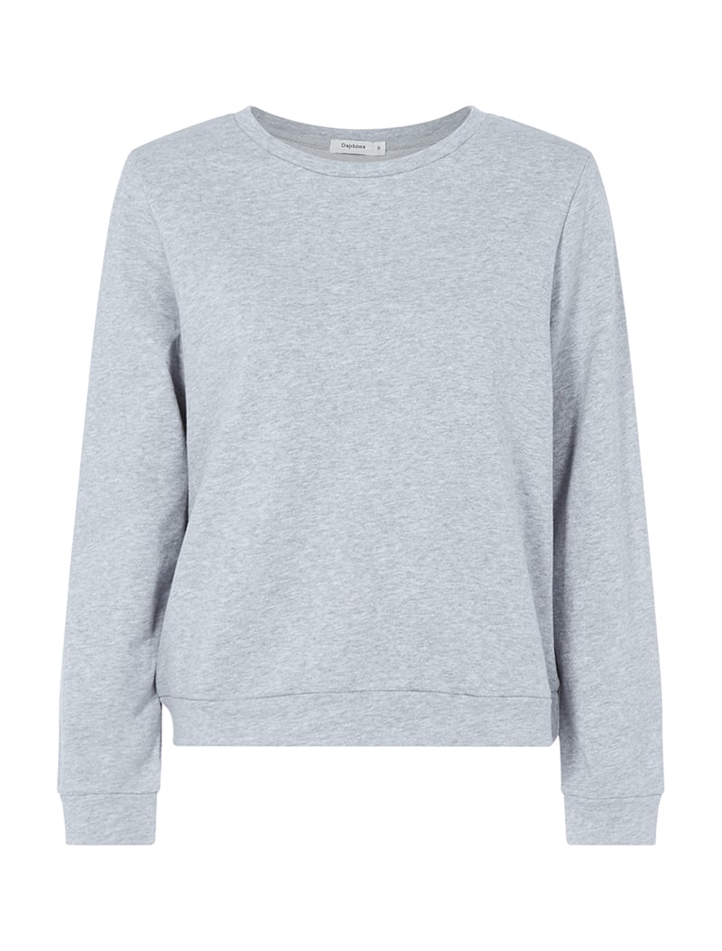 sweat dos relev�� - gris chin�� - femme -